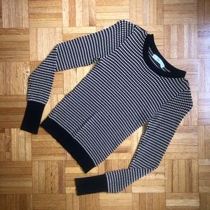 ZARA | Long sleeve gold and black top size small